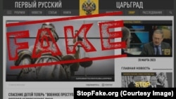 Fuente: Tsargrad.tv. Captura de pantalla: “La salvación de niños ahora es un «crimen de guerra». El hegemón ha perdido su rostro humano”.