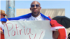 El campeón de boxeo cubano Yordenis Ugás, en una manifestación en Las Vegas. Tomado de @yordenis.ugas