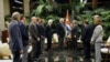 Raúl Castro recibe al senador Patrick Leahy y a otros legisladores estadounidenses en febrero de 2017 (Foto: Archivo).