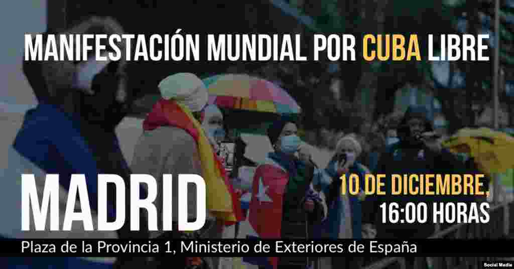 Convocatorias a manifestarse el Día de los Derechos Humanos.