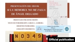 Folleto de presentación del nuevo libro de Angel Delgado.