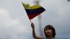 Joven manifestante en una protesta en contra del gobierno de Nicolás Maduro, en Caracas, el 28 de septiembre de 2024. (Reuters/Leonardo Fernández Viloria).