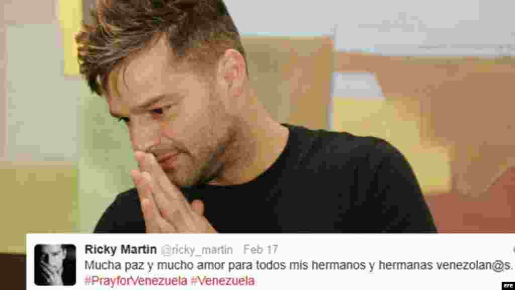 En rueda de prensa desde Viña del Mar, Ricky Martin se pronunció sobre la situación del país. “SOS Venezuela, ni una gota de sangre más, estoy con ustedes”, dijo el cantante.