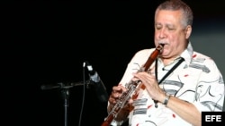 Paquito D' Rivera durante una presentacion en Miami, Florida